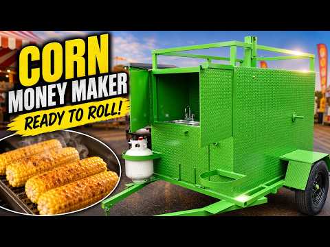 Make Money Sweet Corn Roaster Trailer for sale Sink Set Up Start Your Own Business Events Fairs